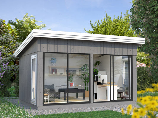 Home-Office-Büro Gartenhaus Annabel 13,4 m² ISO