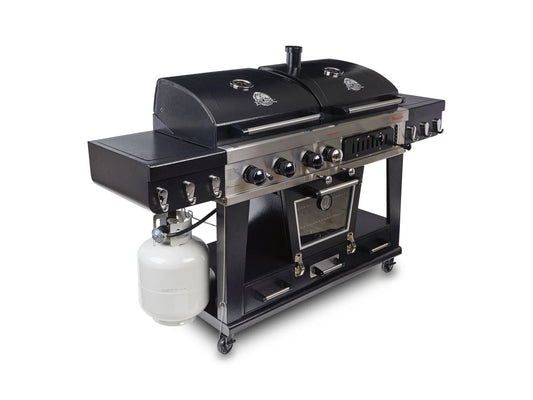 Pit Boss Memphis Ultimate Gas- und Holzkohle-Kombi-Grill mit Smoker